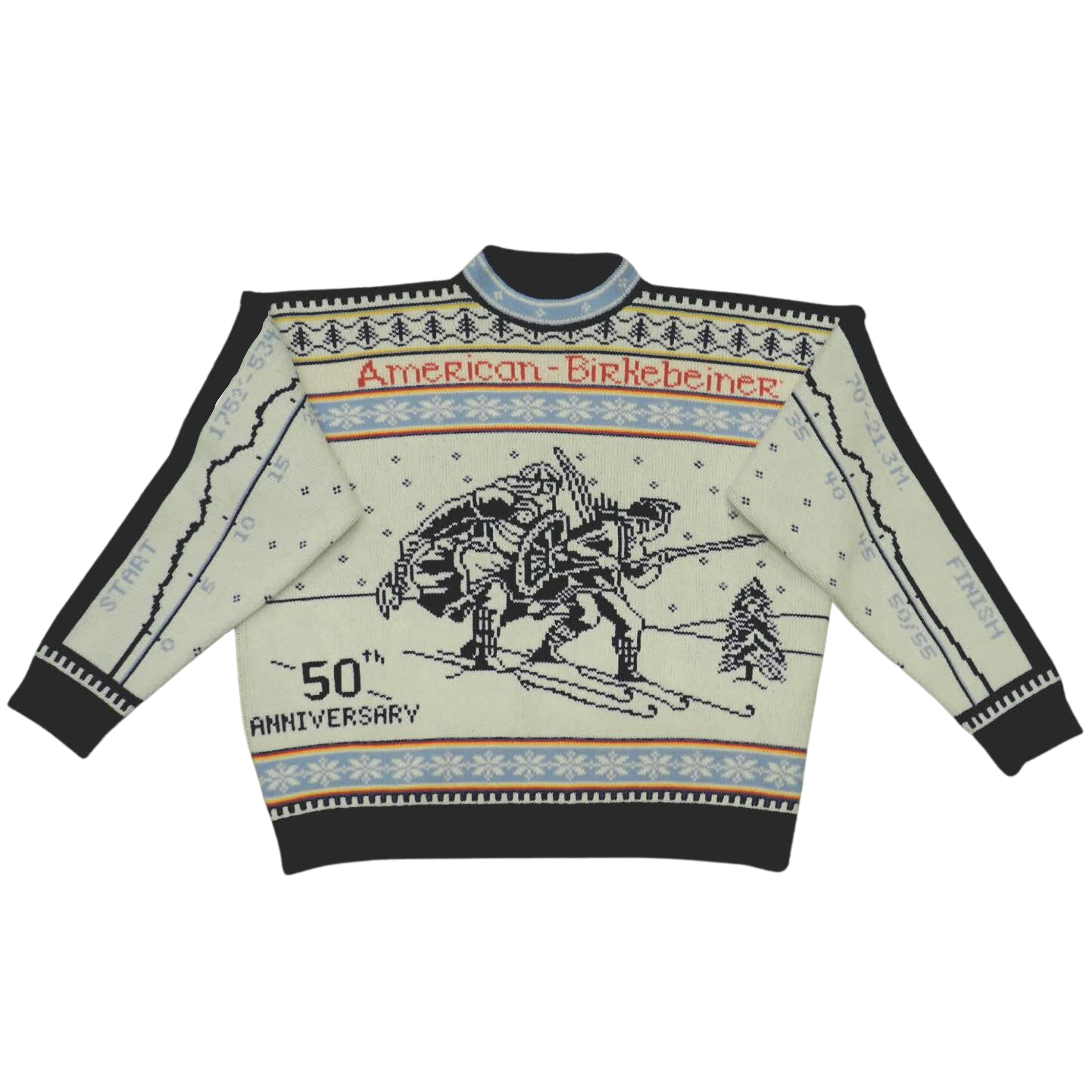 Sweater commemorating the 50th anniversary of the American Birkebeiner ski race