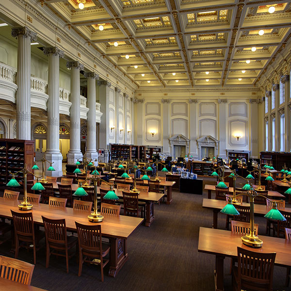 Internal shot of the Library