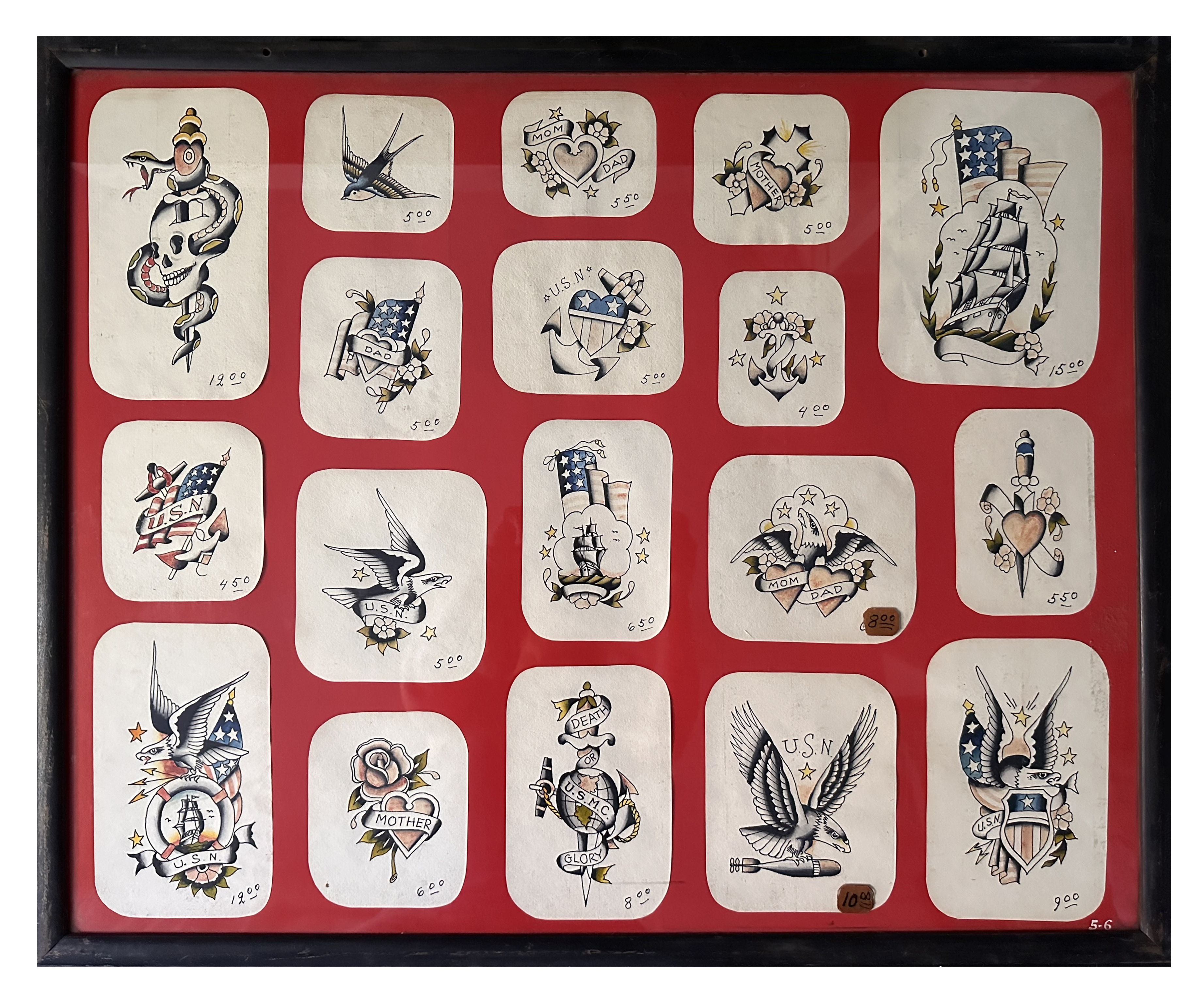 Original tattoo flash art by Milwaukee practitioner Amund Dietzel