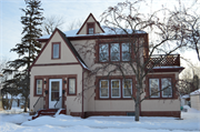 2218 John Ave, a English Revival Styles house, built in Superior, Wisconsin in 1920.