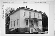 105 N EAST ST, a Italianate house, built in Argyle, Wisconsin in .