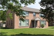 4874 N Port Washington Road, a Colonial Revival/Georgian Revival apartment/condominium, built in Glendale, Wisconsin in 1943.