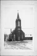 329 E LOUISA ST, a Late Gothic Revival church, built in Darlington, Wisconsin in 1918.