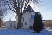 109 N MAIN ST, a Queen Anne house, built in Westby, Wisconsin in 1888.