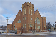 306 S MAIN ST, a Late Gothic Revival church, built in Westby, Wisconsin in 1922.