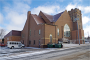 306 S MAIN ST, a Late Gothic Revival house of worship, built in Westby, Wisconsin in 1922.