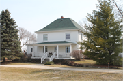4901 240TH AVE, a American Foursquare house, built in Brighton, Wisconsin in 1922.