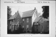 145 W RIVER ST, a Early Gothic Revival house, built in Darlington, Wisconsin in 1864.