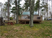 7049N Lake Shore Drive, a Rustic Style resort/camp building, built in Couderay, Wisconsin in 1974.