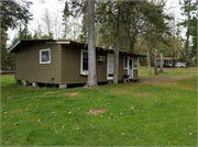 12255W Daggett's Road, a Rustic Style resort/camp building, built in Hayward, Wisconsin in 1940.