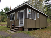 12255W Daggett's Road, a Rustic Style resort/camp building, built in Hayward, Wisconsin in 1940.