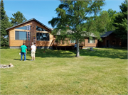 9403W-9429W Deer Path Drive, a Rustic Style resort/camp building, built in Hayward, Wisconsin in 1965.