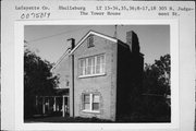 305 N JUDGEMENT ST, a Greek Revival house, built in Shullsburg, Wisconsin in 1854.