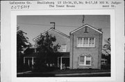 305 N JUDGEMENT ST, a Greek Revival house, built in Shullsburg, Wisconsin in 1854.