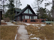 9993N Grand Pines Lane, a Rustic Style resort/camp building, built in Hayward, Wisconsin in 1980.