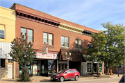 103-107 Main St., a Commercial Vernacular retail building, built in Black River Falls, Wisconsin in 1912.