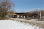 C & NW Railroad over N. Jean Nicolet Rd/I-43/N. Port Washington Rd, built in Glendale, Wisconsin in .