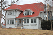 6742 W WISCONSIN AVE, a Arts and Crafts house, built in Wauwatosa, Wisconsin in 1903.