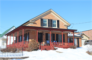 404 WELLS ST, a Greek Revival house, built in Darlington, Wisconsin in 1853.