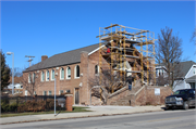 6626 W Beloit Rd, a Romanesque Revival house of worship, built in West Allis, Wisconsin in 1939.