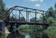 ON DANMAN RD OVER BRANCH RIVER, a NA (unknown or not a building) overhead truss bridge, built in Kossuth, Wisconsin in 1909.