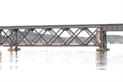 C&NW RR bridge across Wisconsin River at Merrimac, a NA (unknown or not a building) bridge, built in Merrimac, Wisconsin in 1878.