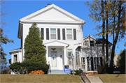 414 Erie Ave, a Greek Revival house, built in Sheboygan, Wisconsin in 1876.