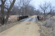 Elroy-Sparta State Trail, 0.15 mi SE of Nutmeg Rd, a NA (unknown or not a building) steel beam or plate girder bridge, built in Glendale, Wisconsin in 1873.