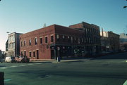 121-123 E MAIN ST, a Romanesque Revival small office building, built in Madison, Wisconsin in 1844.