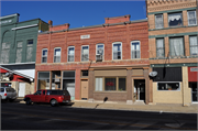 1530-1532 COMMERCIAL ST, a Italianate retail building, built in Bangor, Wisconsin in 1900.