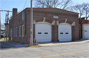 100 17th Ave N, a Front Gabled fire house, built in Bangor, Wisconsin in 1931.