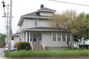 411 MATHER ST, a American Foursquare house, built in Green Bay, Wisconsin in 1908.