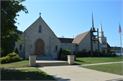 5847 LILAC LN, a Late Gothic Revival house of worship, built in Hales Corners, Wisconsin in 1941.
