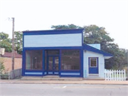 102 Water St, a Boomtown retail building, built in Waupaca, Wisconsin in 1900.