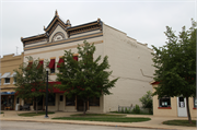 112-116 W MAIN ST, a Commercial Vernacular large retail building, built in Palmyra, Wisconsin in 1884.