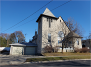 200 N 5TH AVE, a Late Gothic Revival church, built in Sturgeon Bay, Wisconsin in 1899.