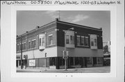 1001-1003 WASHINGTON ST, a Neoclassical/Beaux Arts large retail building, built in Manitowoc, Wisconsin in 1905.