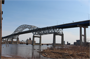 US 535 (HAMMOND AVE) OVER SUPERIOR BAY, a NA (unknown or not a building) deck truss bridge, built in Superior, Wisconsin in 1961.