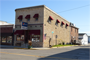 210 S MAIN, a Commercial Vernacular small retail building, built in Blanchardville, Wisconsin in 1857.