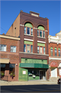 315 S. Main St. - Southern building, a Romanesque Revival theater/opera house/concert hall, built in Blanchardville, Wisconsin in 1898.