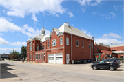 103 W NORTH WATER ST, a Romanesque Revival city/town/village hall/auditorium, built in New London, Wisconsin in 1896.