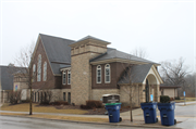 131 N WEBSTER ST, a Queen Anne church, built in Port Washington, Wisconsin in 1912.