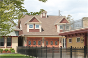 624 N 8TH ST, a Queen Anne carriage house, built in Manitowoc, Wisconsin in 1900.
