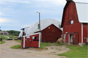 S2466 Gillem Road, a Front Gabled corn crib, built in Fairfield, Wisconsin in 1940.