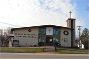 579 High Ave., a Contemporary church, built in Hillsboro, Wisconsin in 1972.