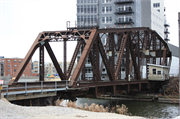 RR over Menomonee River, E of Plankinton Ave., a NA (unknown or not a building) bridge, built in Milwaukee, Wisconsin in 1904.