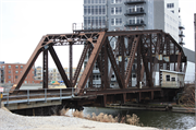 RR over Menomonee River, E of Plankinton Ave., a NA (unknown or not a building) overhead truss bridge, built in Milwaukee, Wisconsin in 1904.