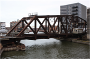 RR over Menomonee River, E of Plankinton Ave., a NA (unknown or not a building) overhead truss bridge, built in Milwaukee, Wisconsin in 1904.