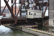 RR over Menomonee River, E of Plankinton Ave., a NA (unknown or not a building) bridge, built in Milwaukee, Wisconsin in 1904.