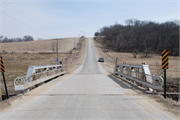 Waterfall Road over Little Platte River, a Not a Building bridge, built in Lima, Wisconsin in 1927.